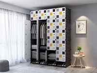 Étagère de rangement multi-niveaux en plastique convertible portable pour la chambre à coucher et le salon d'un appartement