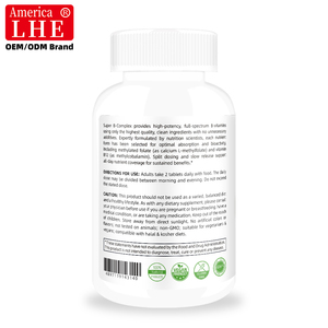 Fabricante de Suplementos Nutracéuticos Super B-Complex con Vitaminas que Apoyan la Función Inmunológica para Adultos, 60 Tabletas de B-Complex - Product Image 5