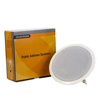 Sistema de Sonido de Techo Coaxial HIFI de Alta Gama 703 de 60W y 8 Pulgadas para Mezquitas e Iglesias con Amplificador, Control Remoto para Cine en Casa
