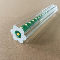 Épais clair acrylique Pmma Extrusion Profil Rod Tube Led Logement Lentille Diffuseur Extrudé Rouge Jaune Sur Mesure