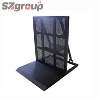 Barrière de sécurité modulaire anti-explosion en alliage d'aluminium de haute qualité, clôture pliante pour l'isolation du trafic, les concerts et les événements en plein air