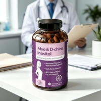 Capsules de Myo&D-Cristo Inositol en gros contenant de la racine d'Ashwagandha, de la vitamine D3, pour la fertilité féminine, végétariennes