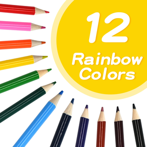 NOVISON 6 Colors Short <b>Mini</b> Pencil Set Kraft Paper Box Multi-Color Combination Children's Drawing Pencils Digital <b>Printing</b> - Product Image 2