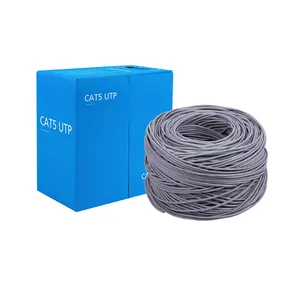 Cable Ethernet Lan de red de 1000ft Cat 6 305m Pull Box 4 pares 23AWG Box RJ45 UTP CAT5e Cat6 cable