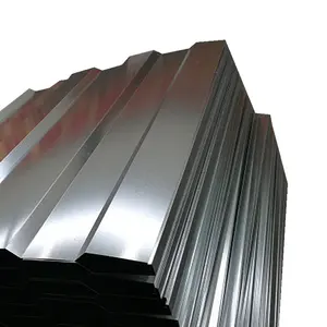 Hoja de techo de acero galvanizado 0,4mm dx51d color curvado galvanizado corrugado chapa de hierro para techos de acero