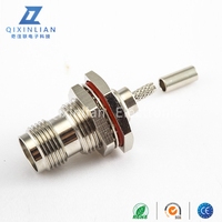 Connecteur de câble coaxial étanche RG59 femelle TNC avec câblage traversant pour les applications de câblage