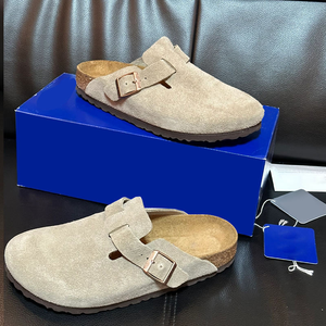 Pantuflas Berken Cómodas <span class=keywords><strong>de</strong></span> <span class=keywords><strong>Verano</strong></span> en Stock <span class=keywords><strong>para</strong></span> <span class=keywords><strong>Hombre</strong></span> y Mujer, Marca <span class=keywords><strong>de</strong></span> Diseñador Popular, <span class=keywords><strong>Zuecos</strong></span> Berken <span class=keywords><strong>de</strong></span> Cuero Genuino - Product Image 2