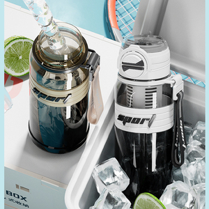 800ml PC Sports <b>Water</b> Bottle Large Capacity Outdoor Gym Bottle Drop-proof Heat Resistant <b>Straw</b> <b>Cup</b> Space <b>Cup</b> OEM ODM - Product Image 3