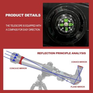 Kids Plastic Astronomical Telescope <strong>Toy</strong> Educational Science <strong>Toy</strong> Telescope for Astronomy Beginners <strong>Space</strong> <strong>Toys</strong> - Product Image 6