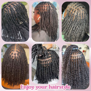 Extensiones de Cabello Humano 100% Natural, Estilo Dreadlock, Precio de Fábrica, Cabello Virgen Crudo, Goddess Locs con Puntas Rizadas - Product Image 6