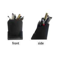 Organisateur de bureau en cuir PU avec chargeur sans fil, porte-stylo et support pour téléphone pour iPhone