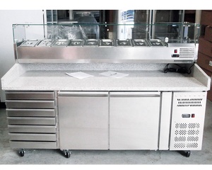 Saladette Hàng Đầu Bàn Nướng Bánh Sandwich Làm Lạnh Tủ Lạnh Trưng Bày Quầy Pizza Salad - Product Image 1