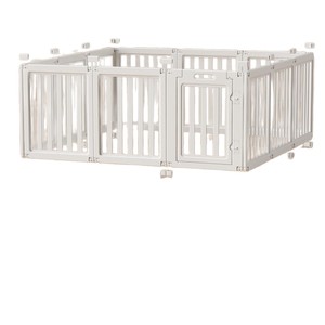 Corrales para perros pequeños, área de juego interior, fácil de montar, forma cuadrante, valla de plástico blanca para mascotas, para sala de estar o balcón. - Product Image 5