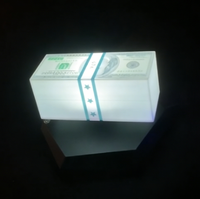 Lámpara LED Flotante con Forma de Dólar, Luz Nocturna Giratoria de 360 Grados, Producto Tecnológico de Moda, Lámpara de Dólar Levitante