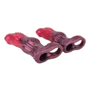 NNSX Enlargers Dog Knot Sheath Silicone Penis Sleeve Foreskin Delay Ejaculation Penis Cover <b>Dildo</b> Extender Anal Sex Toys for Men - Product Image 3