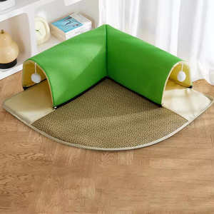 Cama para Perros y Gatos 2 en 1 de Espuma Viscoelástica al por Mayor con Túnel y Tapete para Dormir, Doble Abertura, Funda Extraíble y Lavable, para Uso en Verano - Product Image 5