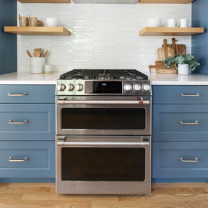 CBMmart diseños modulares personalizados incluidos CAD dibujo madera azul Shaker gabinetes de cocina con gabinete de bebidas - Product Image 5