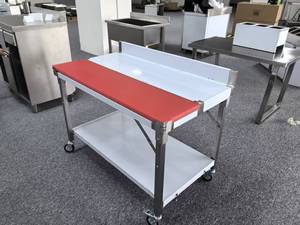 Stainless Steel Heavy Duty Workbench with Cutting Board Commercial <b>Kitchen</b> Workbench for Restaurant Catering hotel - Product Image 3
