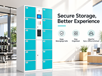 Casier de rangement intelligent à 12 portes pour salle de sport, armoire à serrure électronique avec système de contrôle numérique, casier de rangement métallique personnalisé
