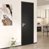 Porte en bois finition placage bois naturel, de bonne qualité, design moderne et simple, porte intérieure pour maisons