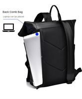 Sac à dos d'étudiant de grande capacité, tendance, de qualité, en PU, imperméable, pour ordinateur portable, avec poches