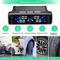 Capteur TPMS universel solaire voiture jauge de pneu numérique TPMS système de surveillance de la pression des pneus externe
