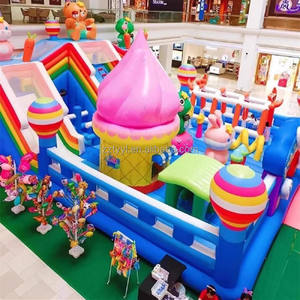 Diskon besar pabrik model raksasa terbaru trampolin istana tiup dengan kombinasi Luncur fasilitas permainan anak-anak - Product Image 3