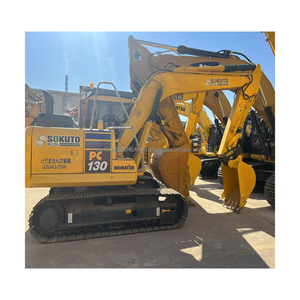 Gran oferta, excavadora Komatsu PC130 usada, modelo japonés de segunda mano, motor, caja de cambios, bomba de engranajes, componentes centrales PLC, precio barato - Product Image 1