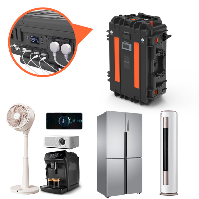 3000W Outdoor Rechargeable Backup Power High Capacity Portable Power Station with Multiple Outputs