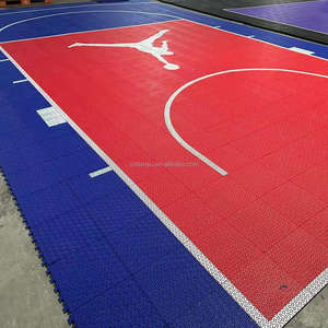 Losetas para Cancha de Baloncesto de Exterior de 20x25 Pies, Media Cancha, con Patrón <span class=keywords><strong>Jordan</strong></span>, para Patio Trasero - Product Image 3
