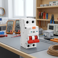 Protection contre les arcs électriques à haute tension : Nouvelle conception 32A/40A/63A AFDDLE 2P 63A Dispositifs de détection d'arc électrique