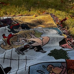 Низкий минимальный объем производства одеяла, быстрое изготовление по индивидуальному заказу аниме, тканые гобелены, индивидуальное аниме-одеяло с рисунком и логотипом - Product Image 4