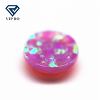 2mm-12mm 92 opale synthétique multicolore rond dos plat cabochon coupe OP #09 couleur opale pierres précieuses rondes opale cabochon gemmes en vrac