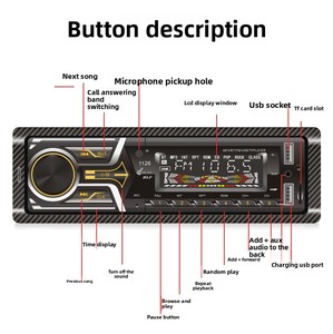 1DIN Multifunctional <b>Universal</b> Player With 2Usb FM BT TF Card Car Radio Mp3 - Product Image 6