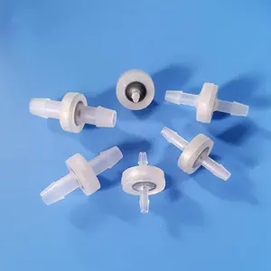 Konektor Pip plastik berduri kecil 3/32 inci hingga 3/8 inci konektor One Way Non-return diafragma katup cek untuk air
