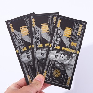 Billete <span class=keywords><strong>de</strong></span> Dólar Estadounidense Personalizado <span class=keywords><strong>de</strong></span> <span class=keywords><strong>100</strong></span> Dólares, Impresión Colorida con Lámina Dorada, Billete <span class=keywords><strong>de</strong></span> Plástico para Bodas y Cumpleaños, Duradero, Nuevo - Product Image 5