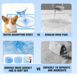 OEM Odm Usine de gros, <span class=keywords><strong>pas</strong></span> <span class=keywords><strong>cher</strong></span>, tapis absorbant pour chien biodégradable, tapis de soins pour chien, tapis absorbant pour urine de chien, tapis d'apprentissage pour <span class=keywords><strong>animaux</strong></span> de compagnie - Product Image 2