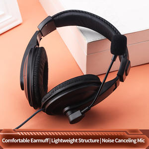 Casques de jeu à réduction de bruit Offres Spéciales <span class=keywords><strong>Casque</strong></span> de centre d'appels <span class=keywords><strong>filaire</strong></span> avec logo OEM Écouteurs stéréo avec microphone - Product Image 2