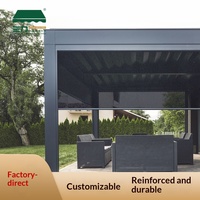 Auvent de balcon extérieur en aluminium standard européen et américain, ouverture manuelle, imperméable, isolation thermique, protection UV, véranda extérieure