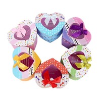 Caja de Regalo Laminada en Forma de Corazón, Estilo Coreano, Ecológica, Hecha con Materiales Reciclados, Portátil, Personalizable, Linda, para Nochebuena, Creativa