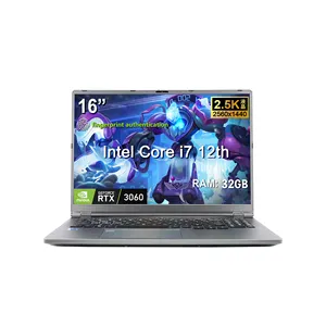Gaming Laptop Notebook 16 pulgadas Win11 RAM 16GB 1TB SSD Intel i7 12th computer