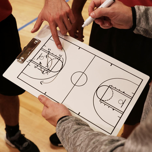 Tableau blanc double face effaçable à sec pour entraîneurs Planche de jeu pour entraîneur de basket-ball - Product Image 1