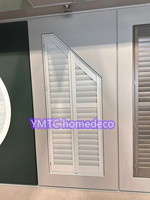 Volets de plantation Jaslousie Persiennes Volet de fenêtres Style simple Volets en bois et PVC pour fenêtre