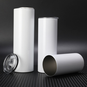 Borraccia Termica Ecologica Personalizzabile 20oz in Acciaio Inox, Isolamento Sottovuoto per Caldo e Freddo, Tumbler Bianco per Sublimazione - Product Image 2