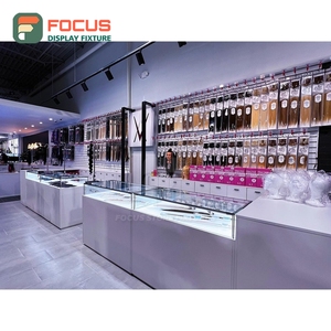 Présentoir mural de luxe pour perruques, étagère multi-niveaux, présentoir de magasin, présentoir de présentation - Product Image 5