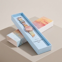 Boîte rigide en carton personnalisée avec impression CMYK, finition plastifiée et insert en EVA pour l'emballage d'électronique et de montres connectées