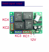 Module émetteur relais universel sans fil RF 433/433 Mhz, interrupteur de contrôle à distance, 4ch
