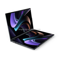 Nouvel ordinateur portable Ultrabook en aluminium à double écran de 14 pouces avec reconnaissance faciale, Intel I5 12450H, Windows 11 Pro, Quad Core, 32 Go de RAM