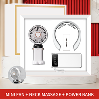 Ventilateur portable, masseur de cou, batterie externe, coffret cadeau, accessoires de voyage, achats d'entreprise, bien-être du personnel, souvenirs d'événements professionnels