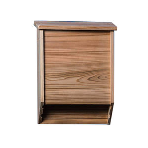 Asılı doğal ahşap yarasa evi açık çift odası kuş evi ahşap yarasa kutusu barınak - Product Image 3